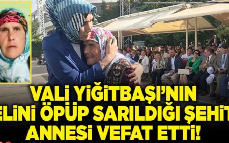 Vali Yiğitbaşı'nın elini öptüğü şehit annesi vefat etti