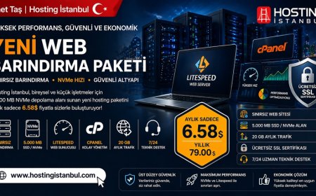 Hosting İstanbul'dan yeni bireysel paket: Aylık 6.58 dolar