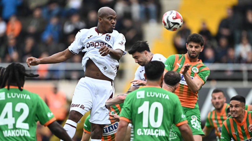 Trabzonspor Alanya deplasmanında 2 puan bıraktı: Seri sonlandı